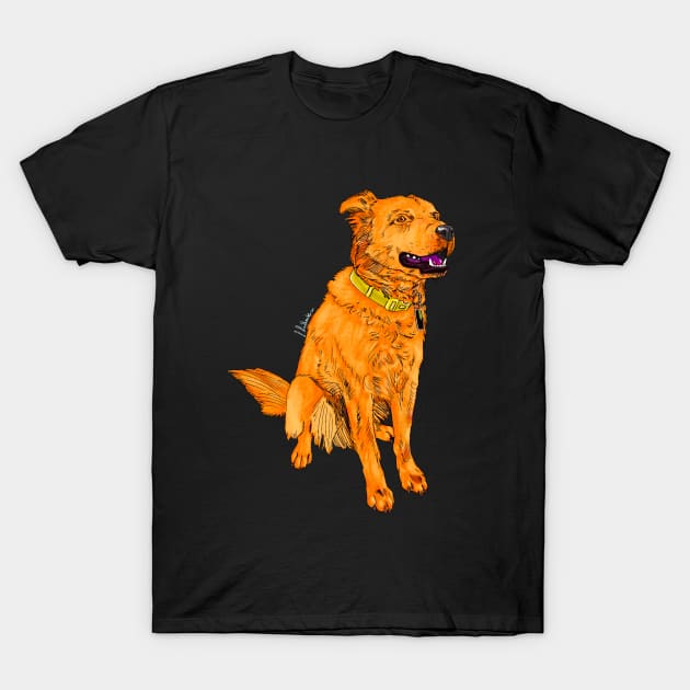 My pup Red T-Shirt by Lacklander Art Studio